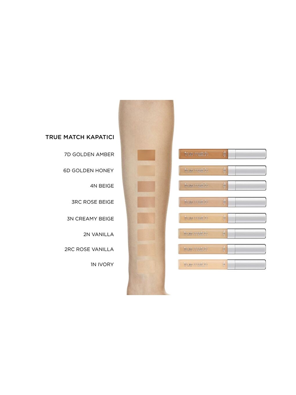 L'Oreal Paris Nude True Match Kapatıcı 1N Ivory - 2