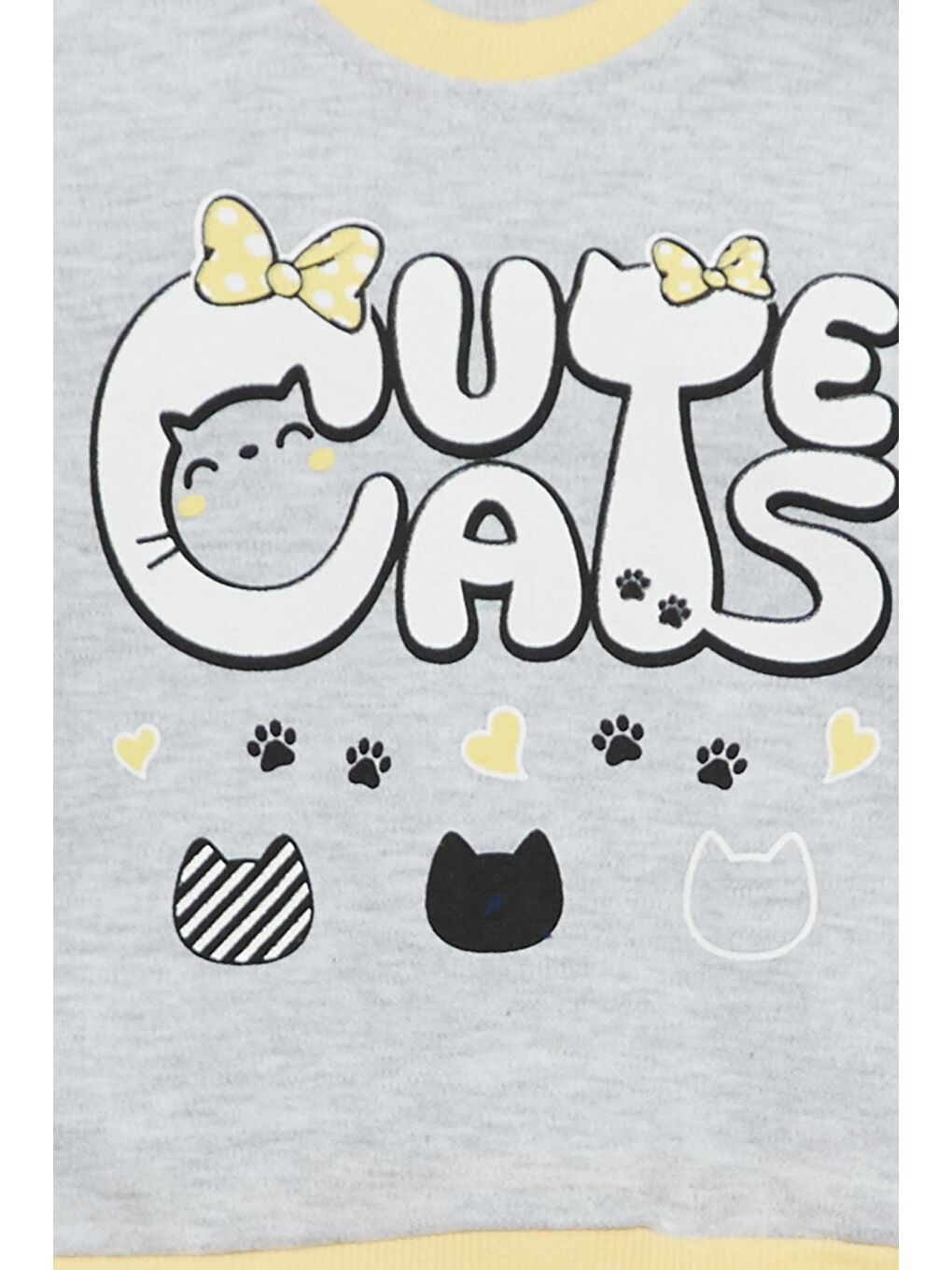 Gri Yazı Baskılı Erkek Bebek Alt Üst Takım-3