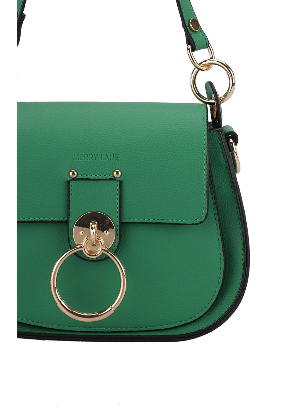 PRAG NATUREL Kadın Yeşil Omuz Çantası-3