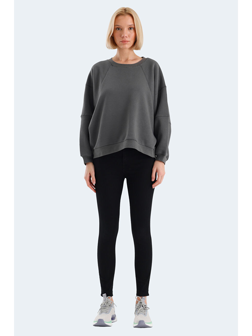 VIA Kadın Koyu Gri Sweatshirt-6