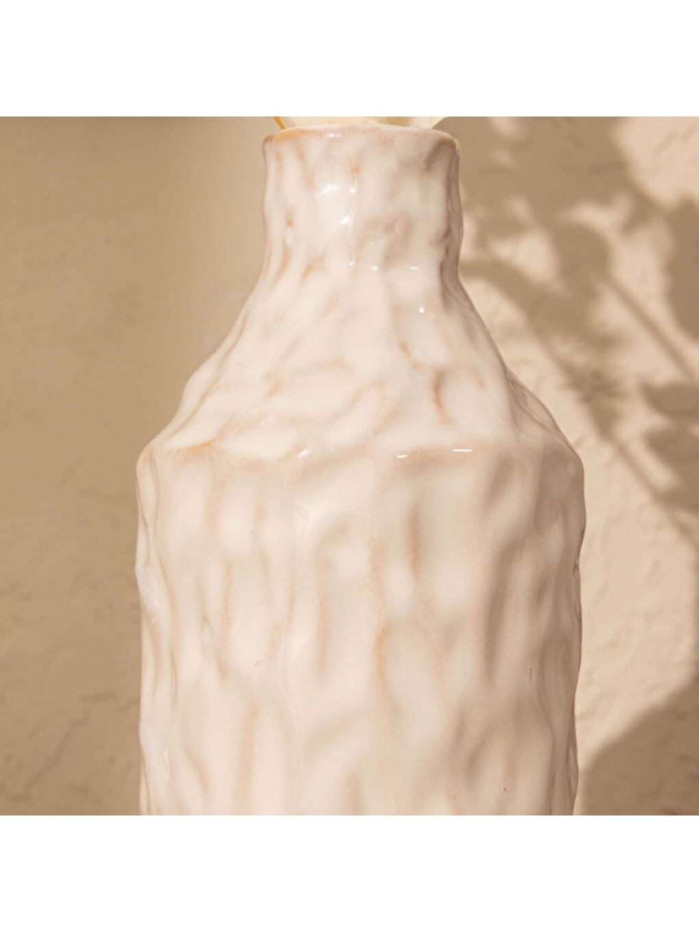 Deco Almeria Vazo - Bej - 35,5 Cm-2