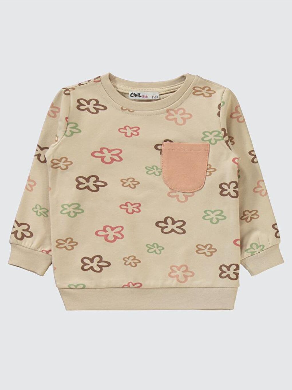 Girls Cepli 2-5 Yaş Eşofman Takımı - Bej 4-5 Yaş