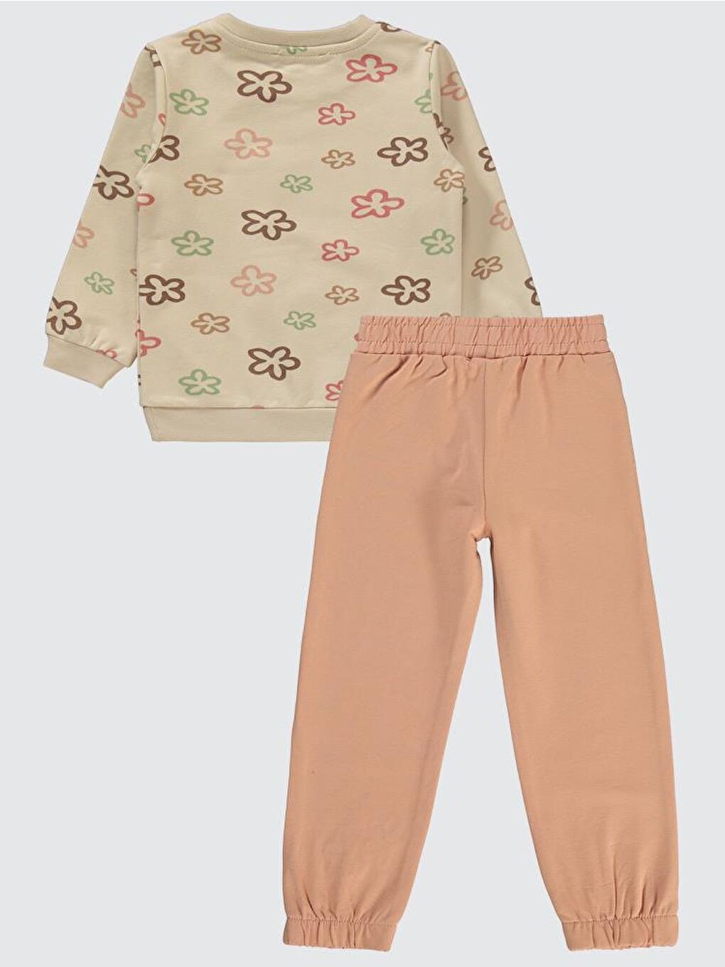 Girls Cepli 2-5 Yaş Eşofman Takımı - Bej 4-5 Yaş-1