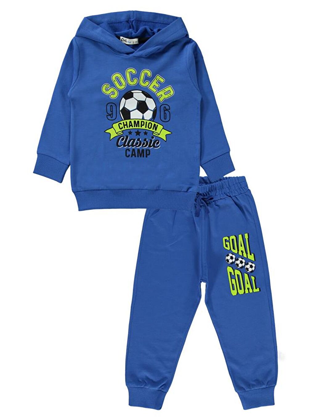 Boys Soccer Baskılı 2-5 Yaş Eşofman Takımı - Mavi 2-3 Yaş