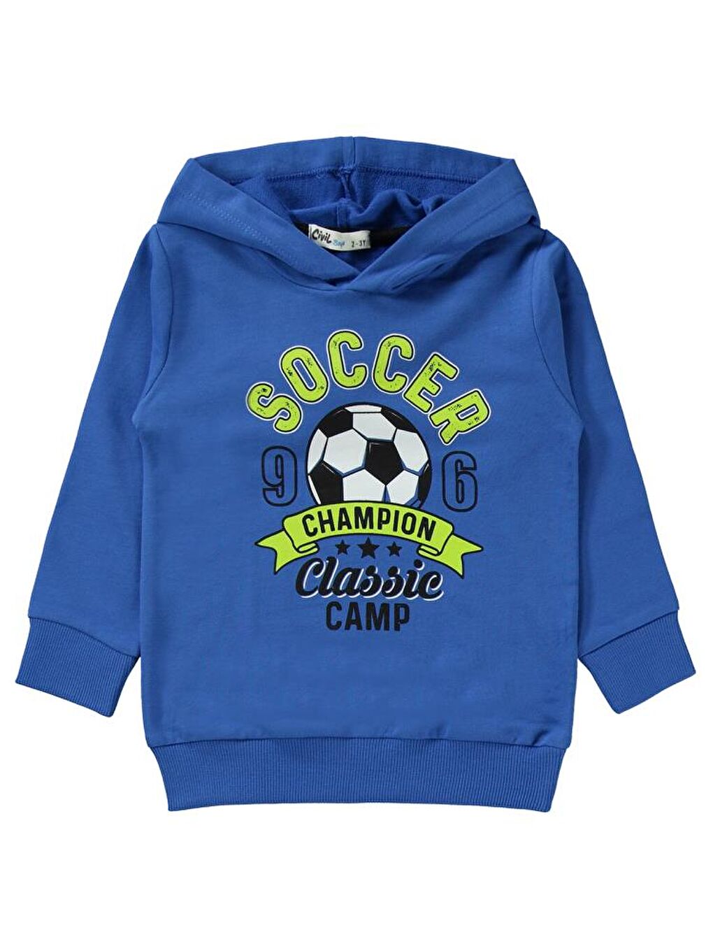 Boys Soccer Baskılı 2-5 Yaş Eşofman Takımı - Mavi 2-3 Yaş-1