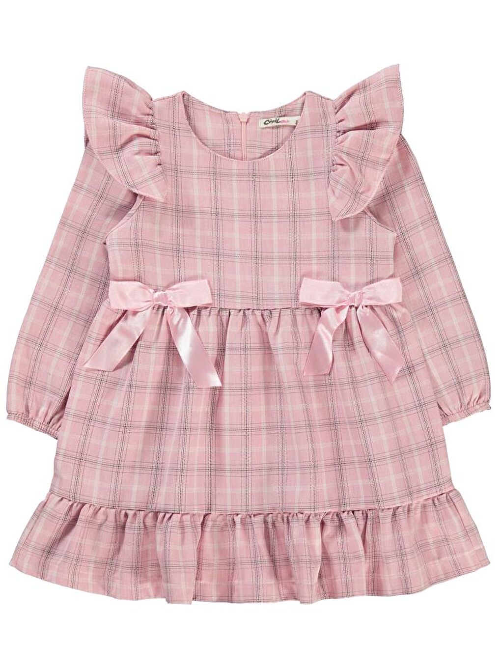Girls Fiyonuklu 2-5 Yaş Elbise - Pembe 2-3 Yaş