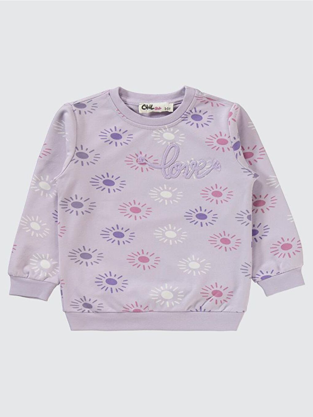 Girls Love Nakışlı 2-5 Yaş Eşofman Takımı - Lila 4-5 Yaş-2
