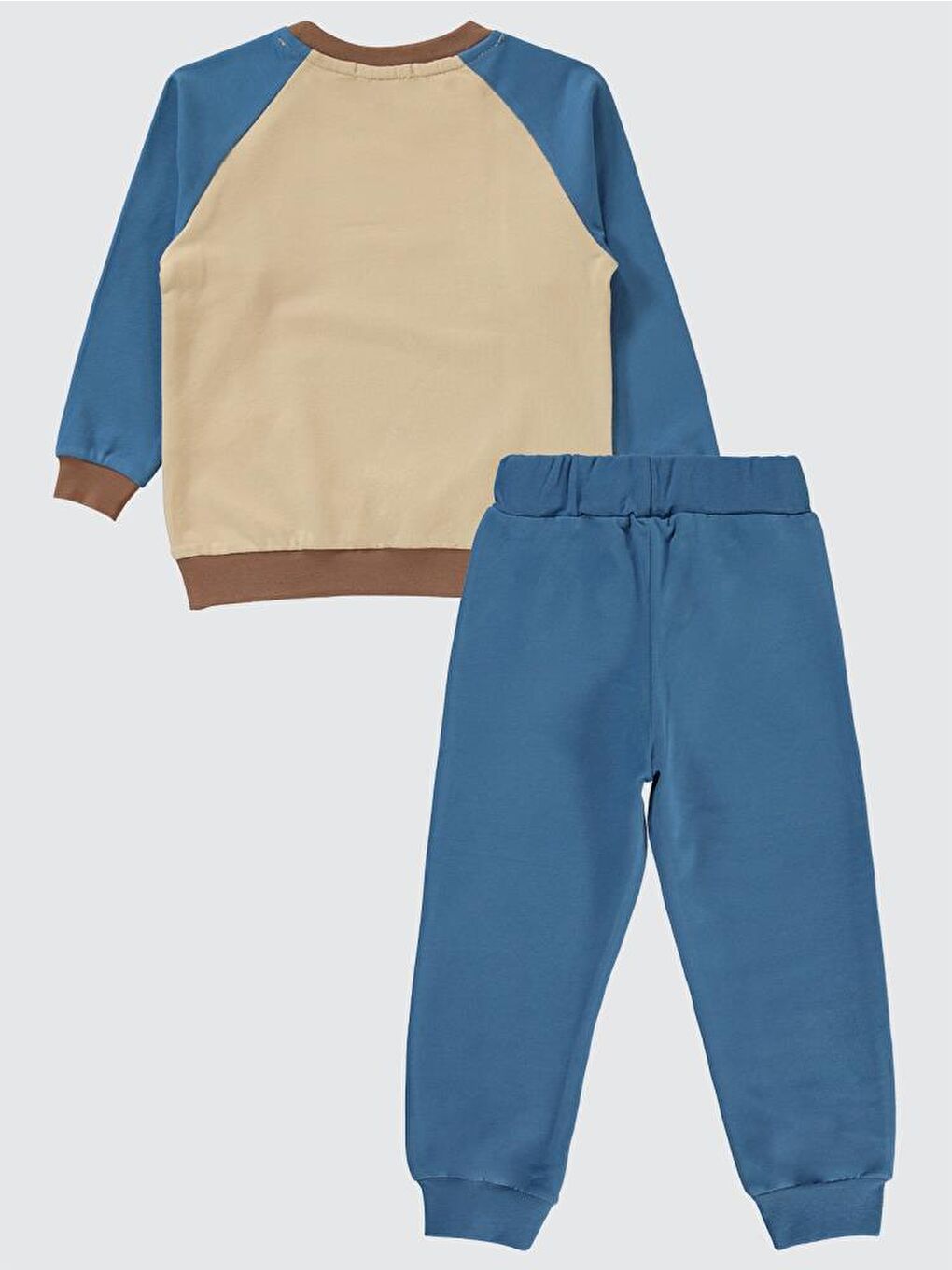 İndigo Boys Cool Dog Baskılı 2-5 Yaş Eşofman Takımı - Mavi 3-4 Yaş-1