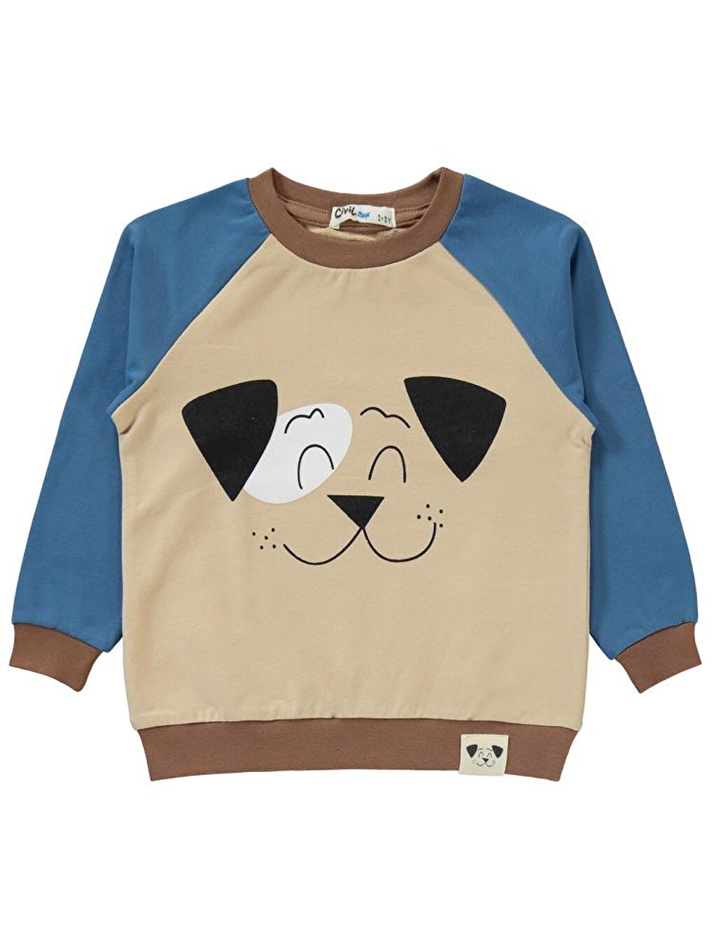 İndigo Boys Cool Dog Baskılı 2-5 Yaş Eşofman Takımı - Mavi 3-4 Yaş-4