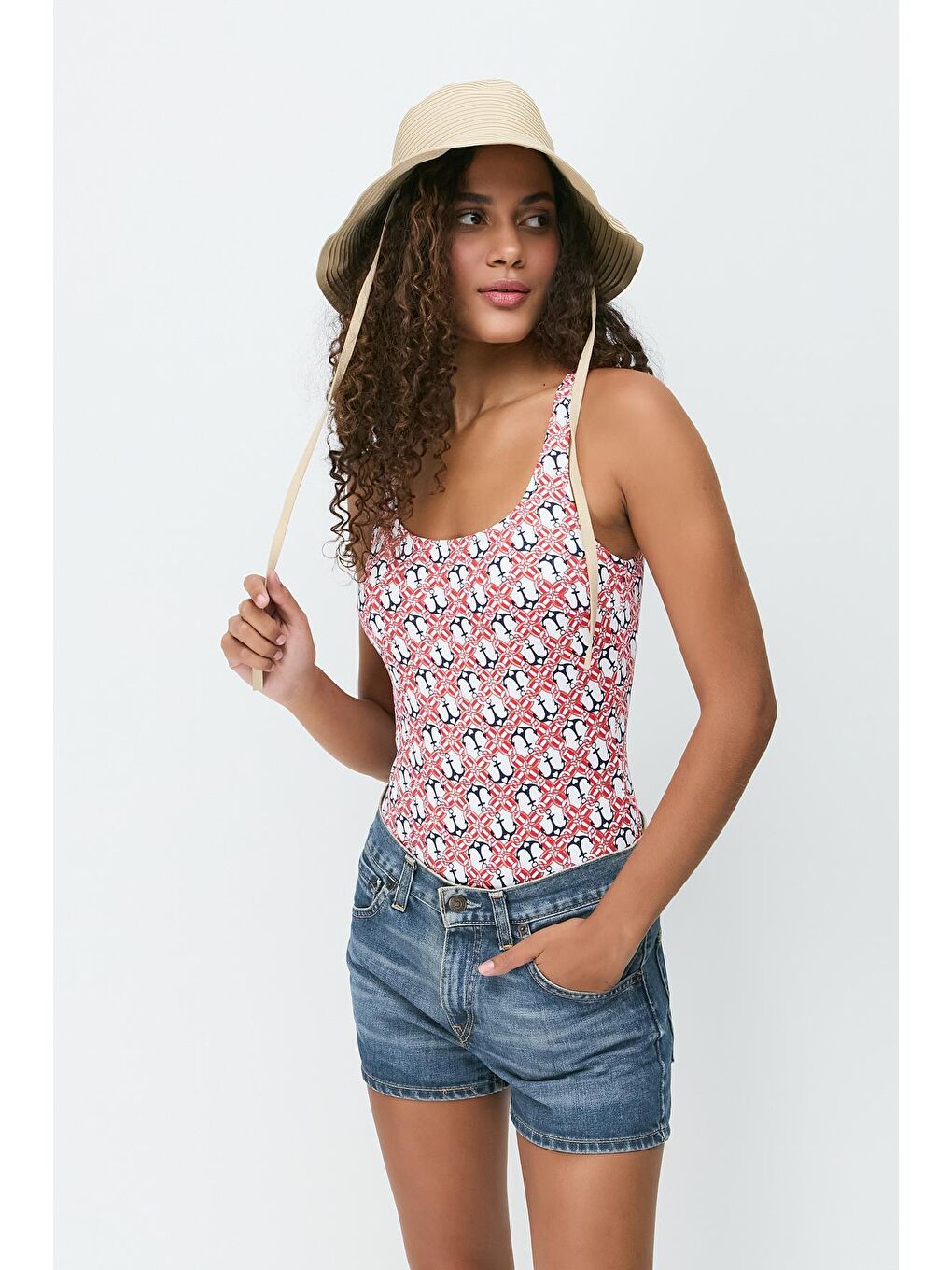 U Yaka Mayo 7744 Kırmızı