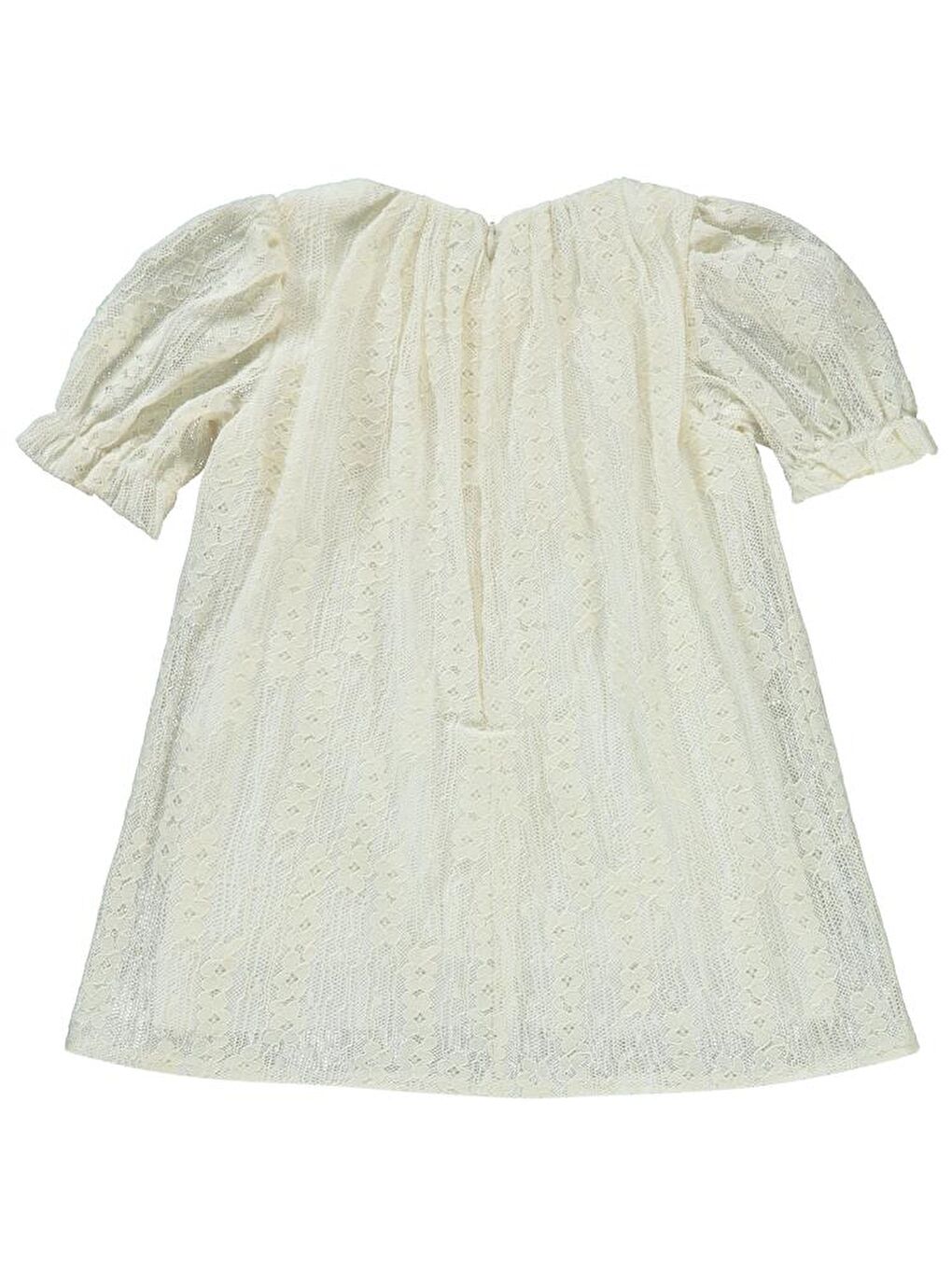 Baby Dantel Detaylı 6-18 Ay Elbise - Ekru9-12 Ay
