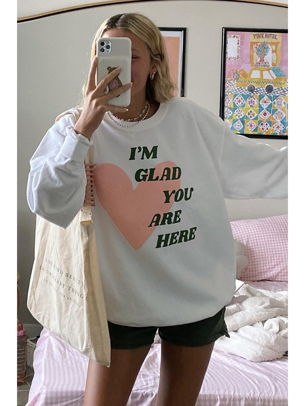 Beyaz Sweatshirt Mg1224