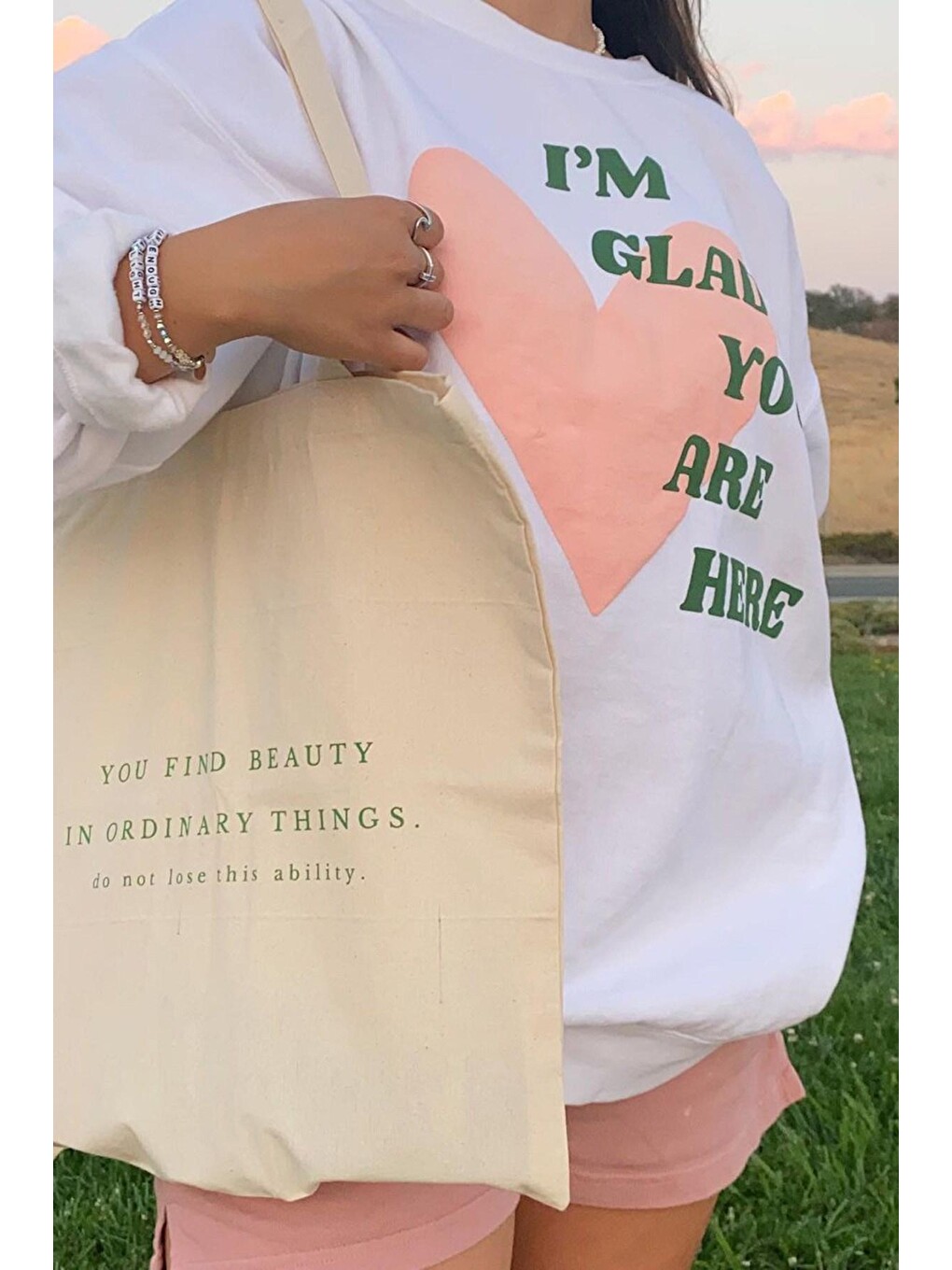 Beyaz Sweatshirt Mg1224-4