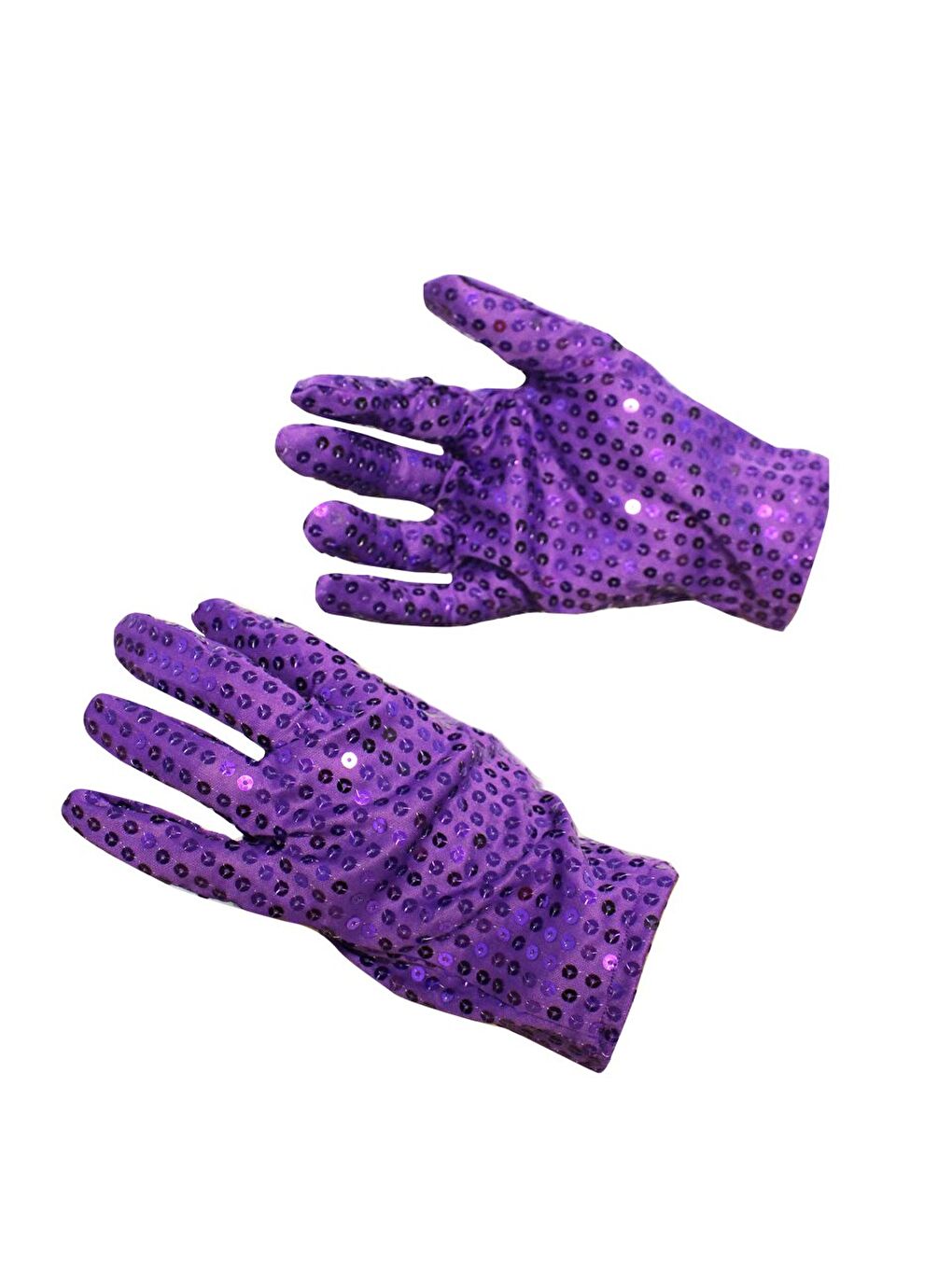 Pullu Eldiven Bride Bekarlığa Veda Partisi Kostümü Mor-1