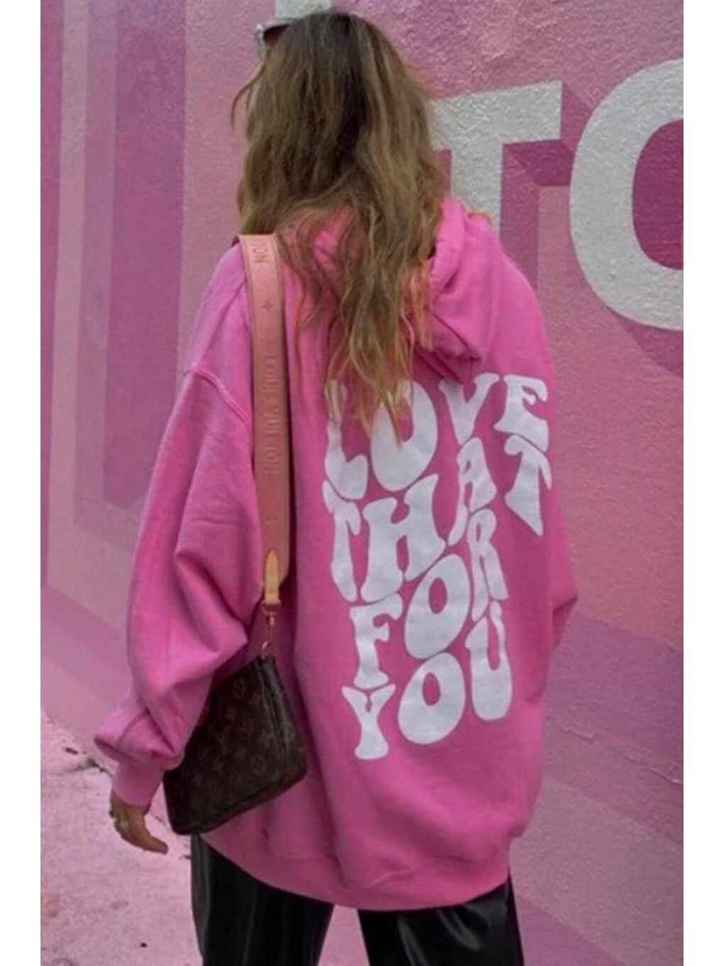 Madmext Pembe Sırt Baskılı Sweatshirt MG1220 - 2