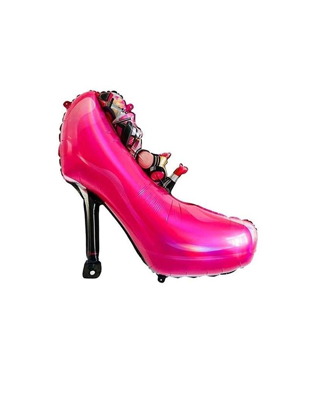 Fuşya Stiletto Topuklu Ayakkabı Folyo Balon – Bekarlığa Veda & Doğum Günü 84 cm-2