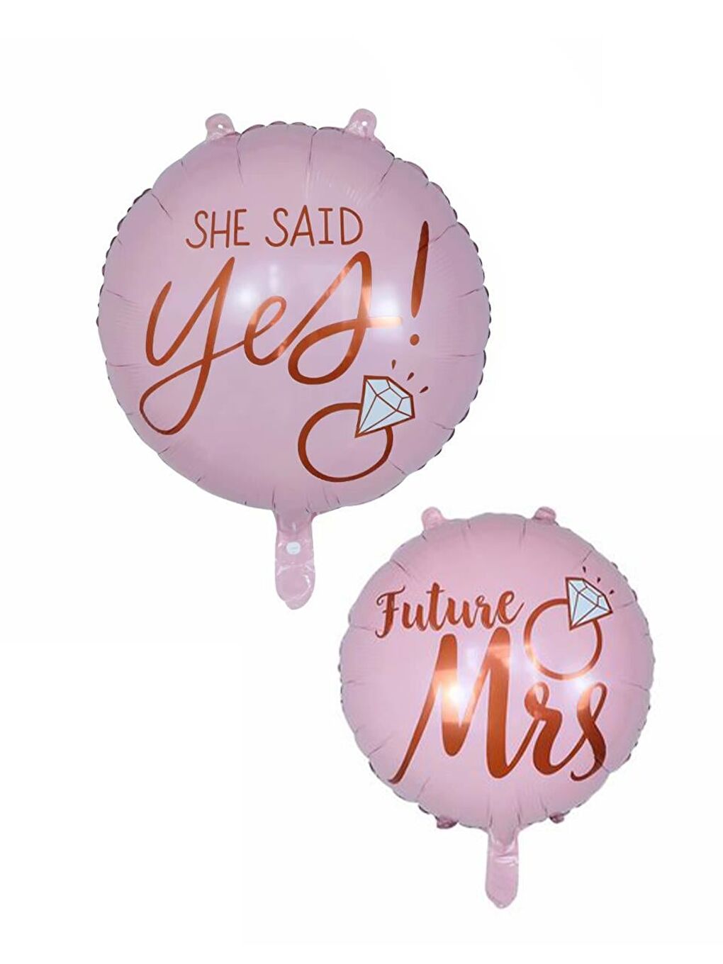 Sarı Bride Parti Palonu She Said Yes Yazılı Folyo Balon 55 cm-2