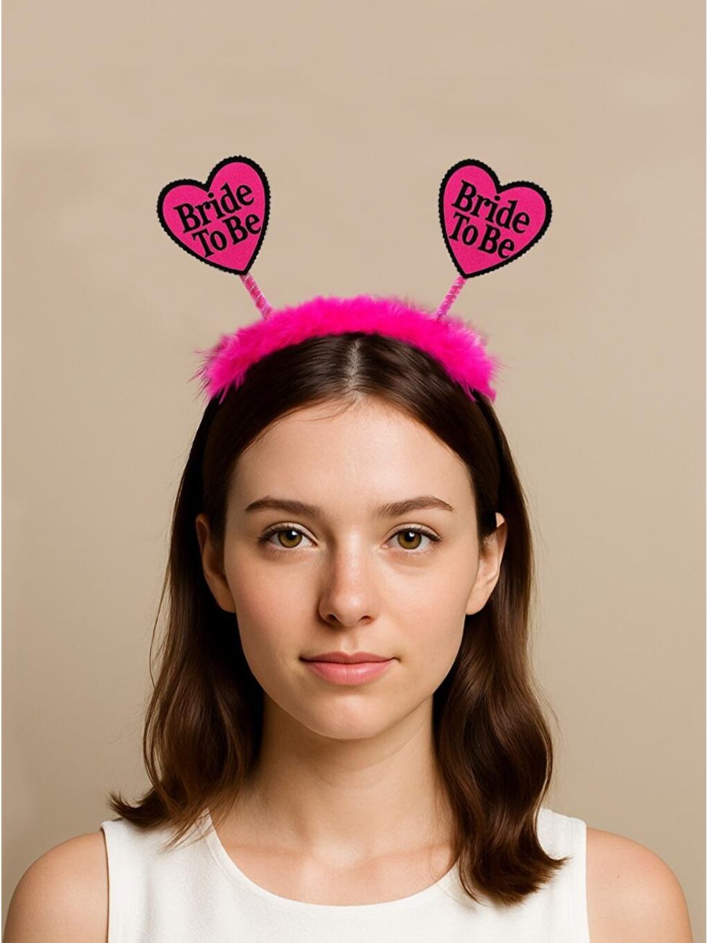 Bride To Be Yazılı Taç Bekarlığa Veda Parti Aksesuarı Fuşya