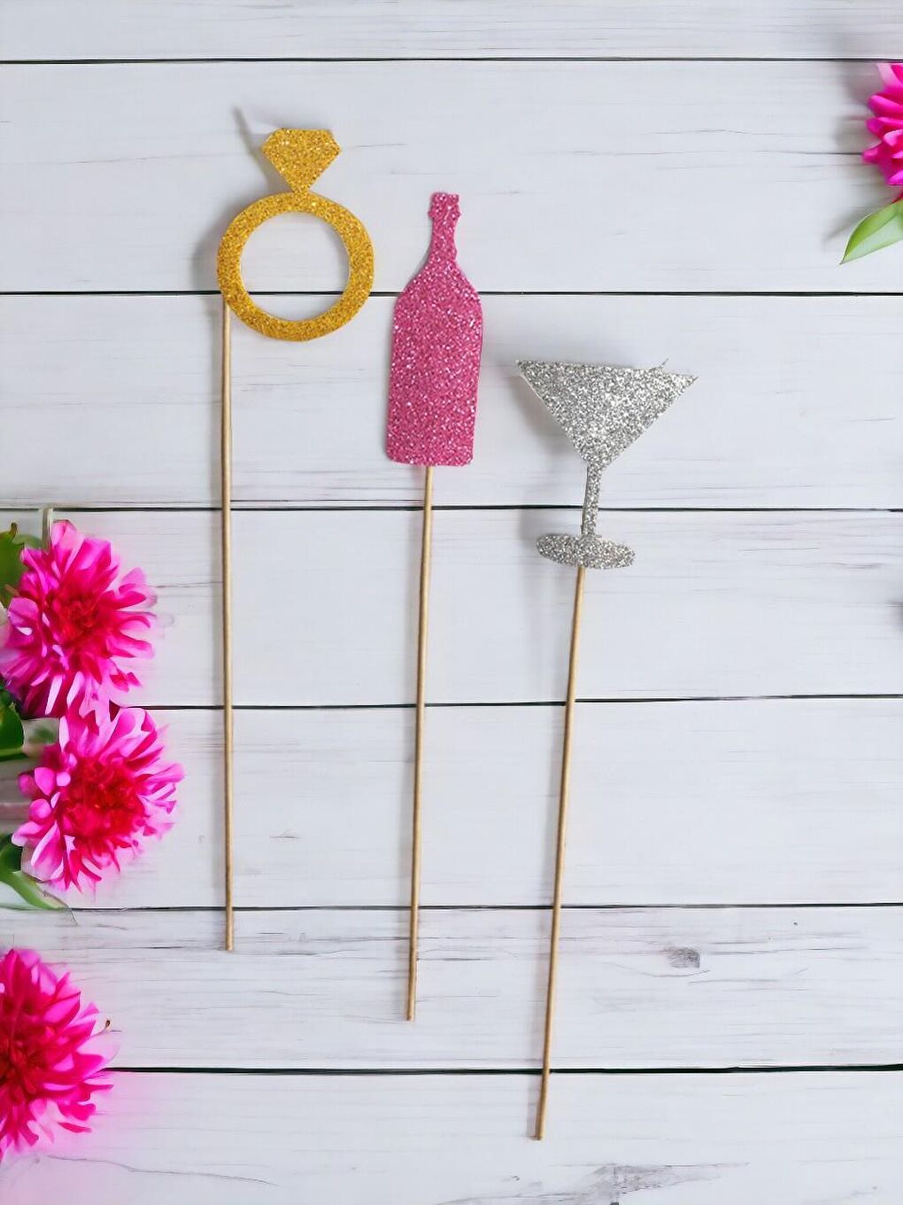 Karışık Bekarlığa Veda Partisi Temalı Çubuklu Parti Aksesuarı 8'li