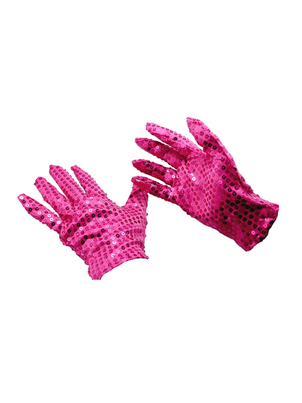 Pullu Eldiven Bride Bekarlığa Veda Partisi Kostümü Fuşya-1