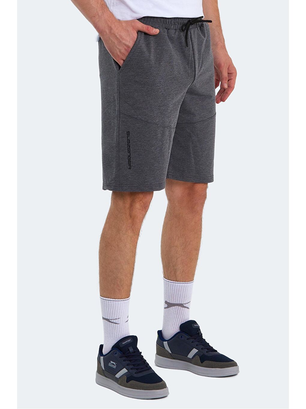 ORIA Erkek Şort Koyu Gri-3