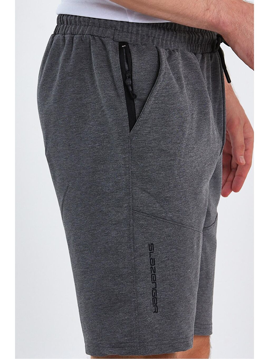 ORIA Erkek Şort Koyu Gri-4