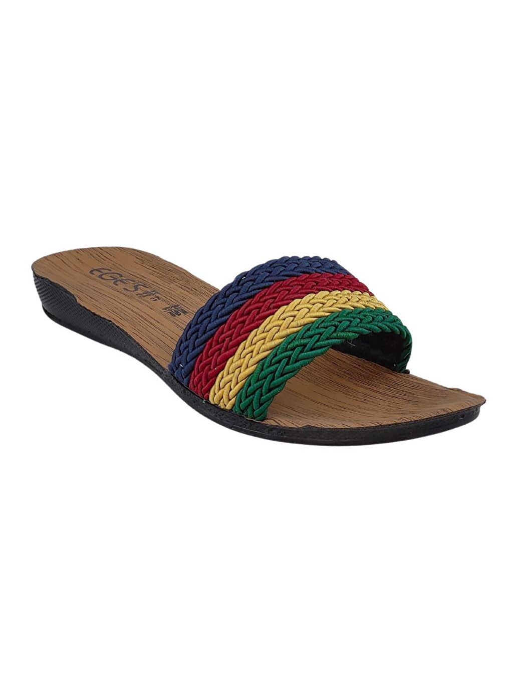 Bordo Rahat Taban Örgülü Hafif Kadın Terlik Z204-22