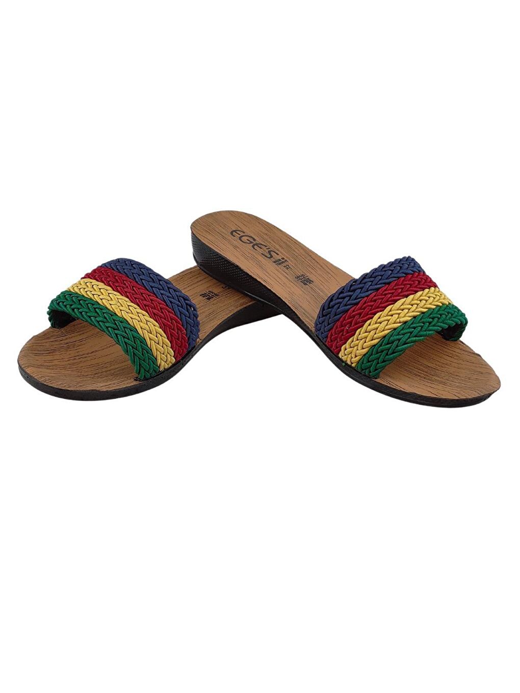 Bordo Rahat Taban Örgülü Hafif Kadın Terlik Z204-22-3