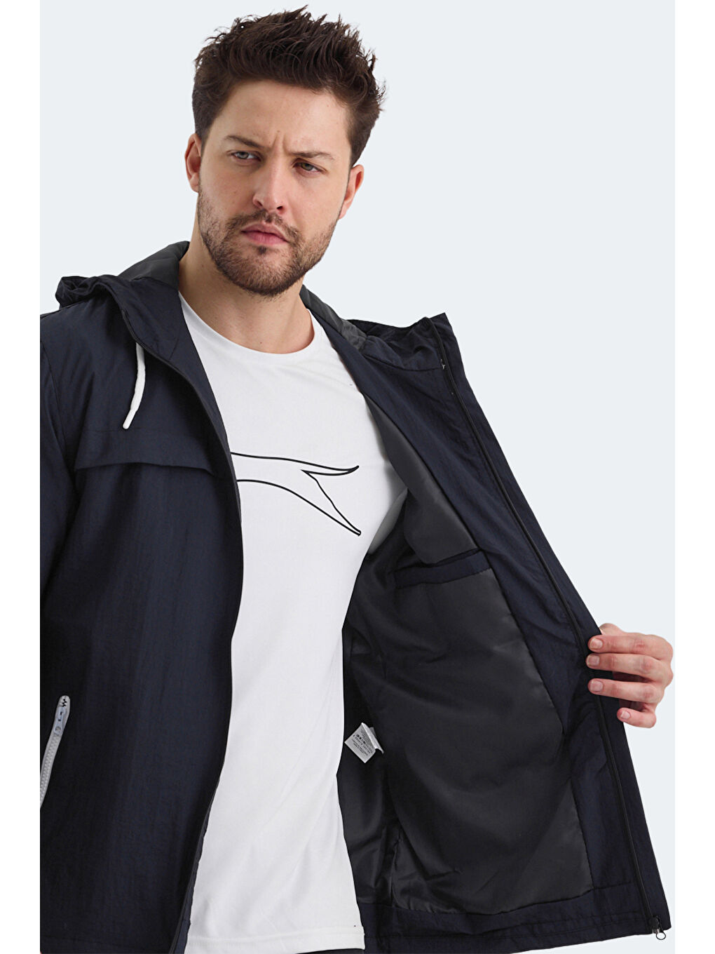 Erkek Yağmurluk Lacivert-5