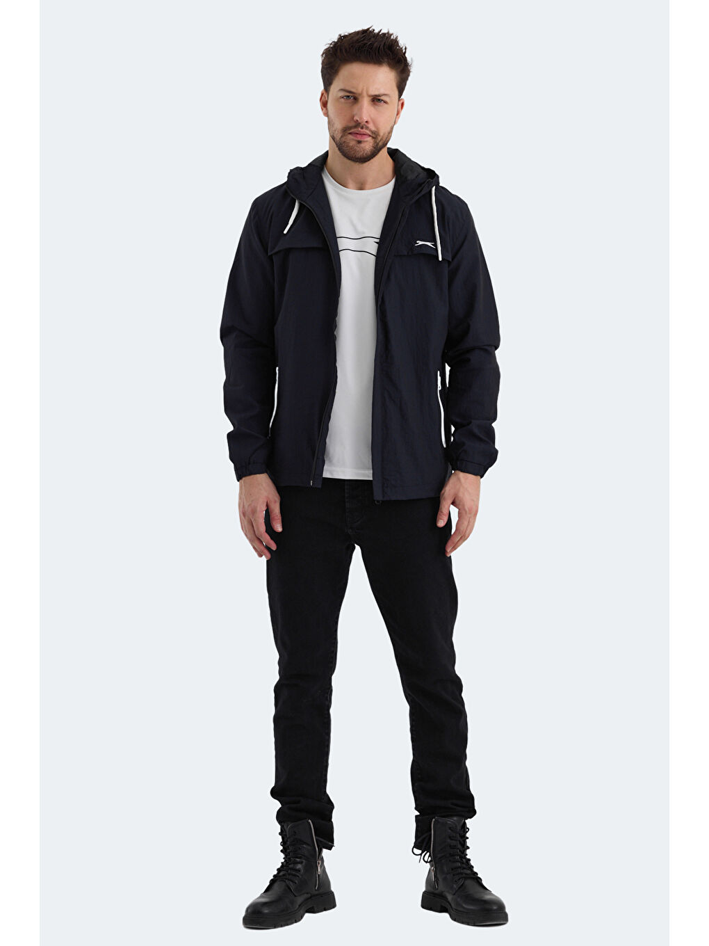 Erkek Yağmurluk Lacivert-6