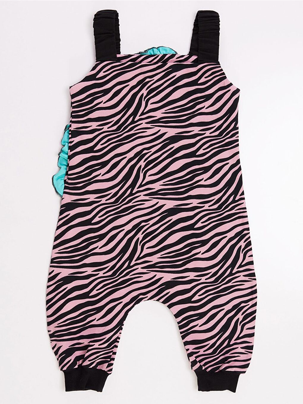 Denokids Karışık Zebra Fırfırlı Kız Tulum - 3