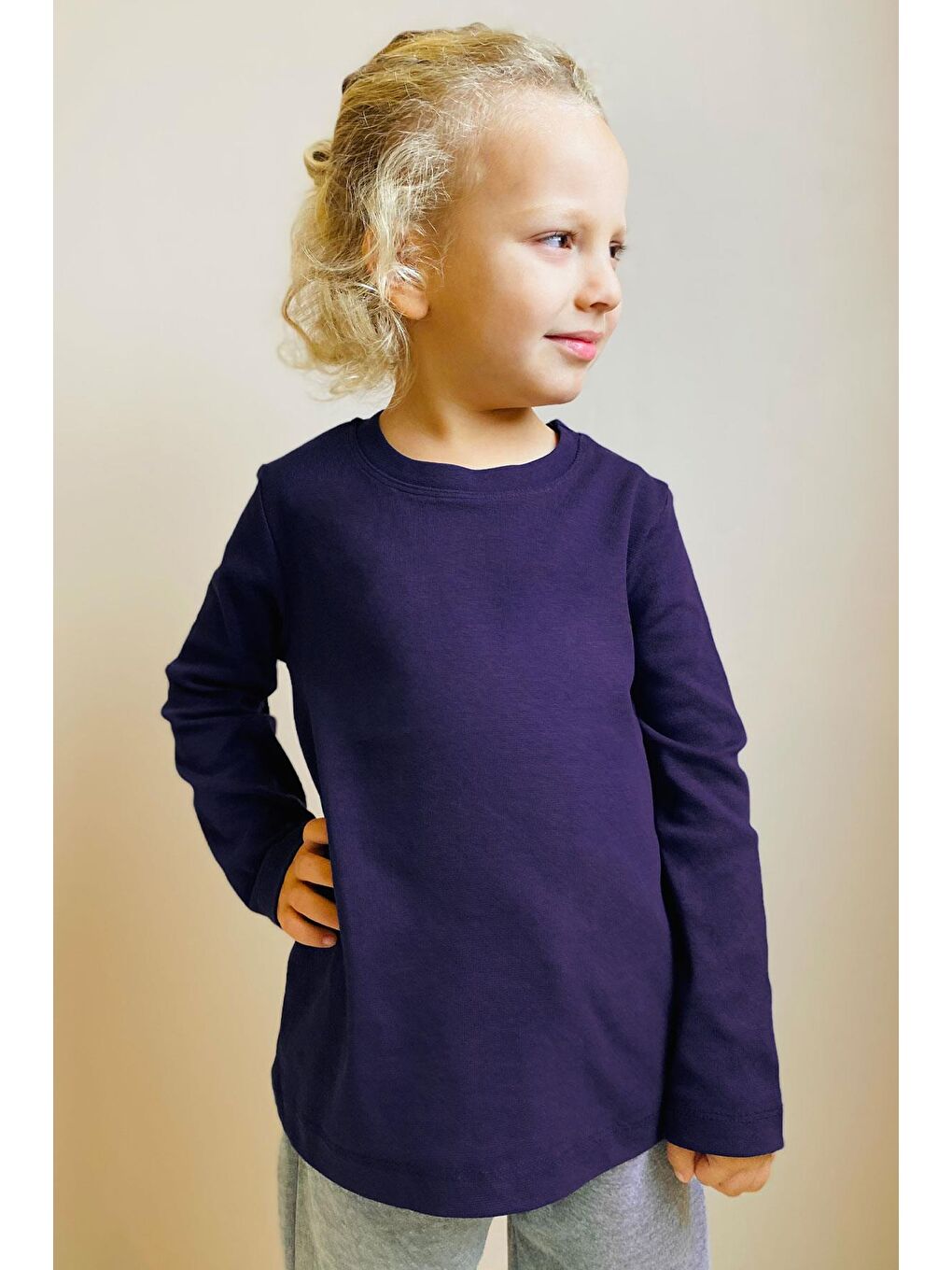 Breeze Erkek Çocuk Sweatshirt Mor (4-8 Yaş)