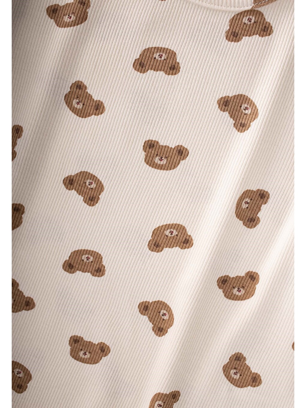 Desenli Pijama Takımı 1-7 Yaş Ekru-2