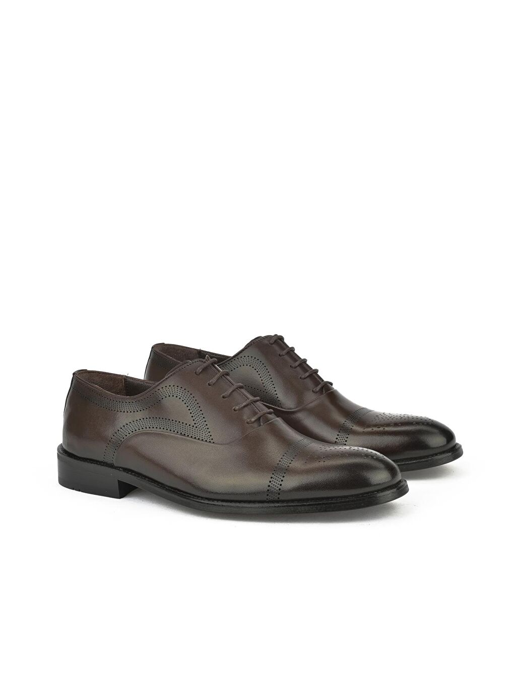 Kahverengi Erkek Hakiki Deri Klasik Ayakkabı 1331027Z077 Kahve-1