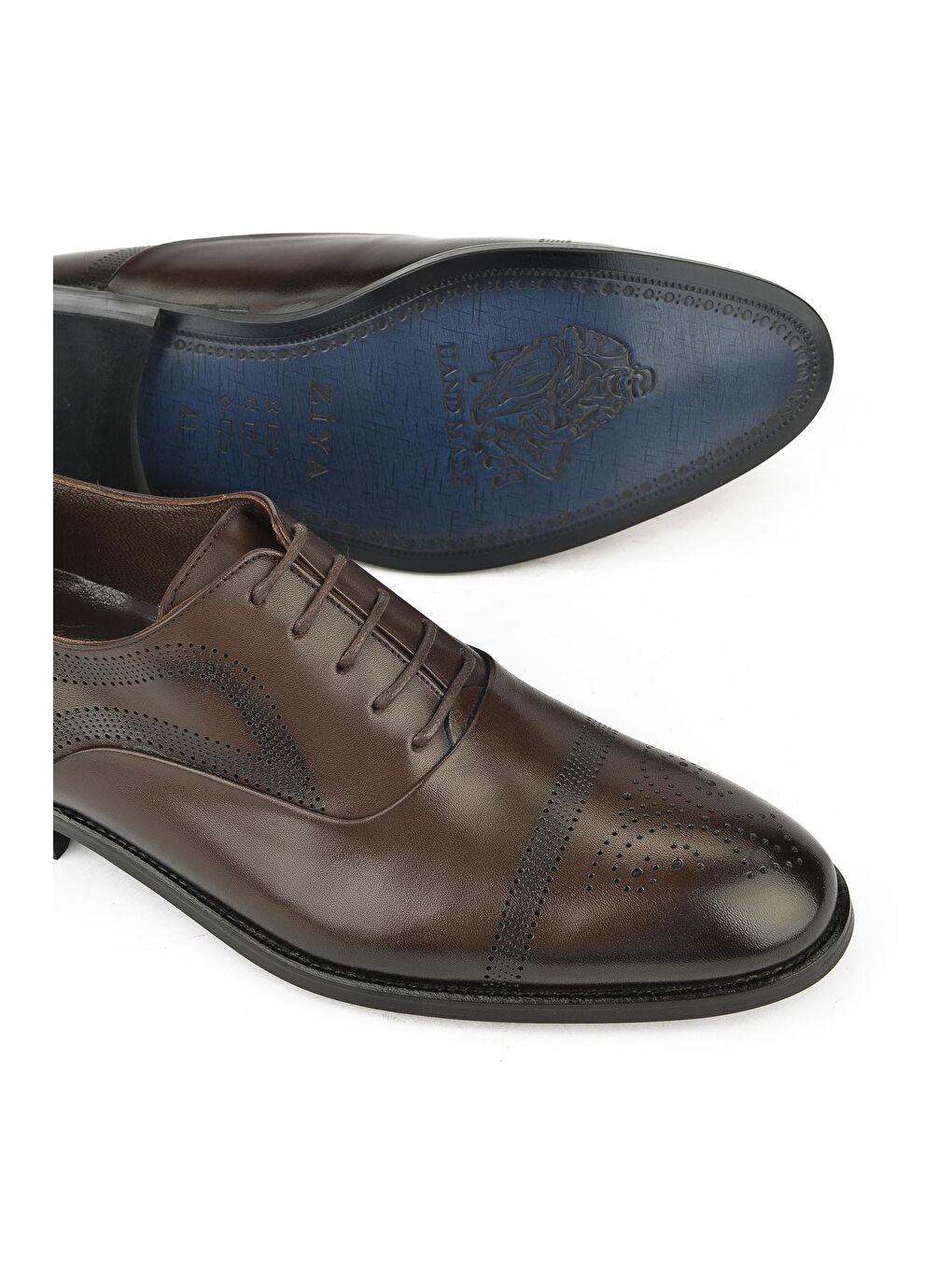 Kahverengi Erkek Hakiki Deri Klasik Ayakkabı 1331027Z077 Kahve-3