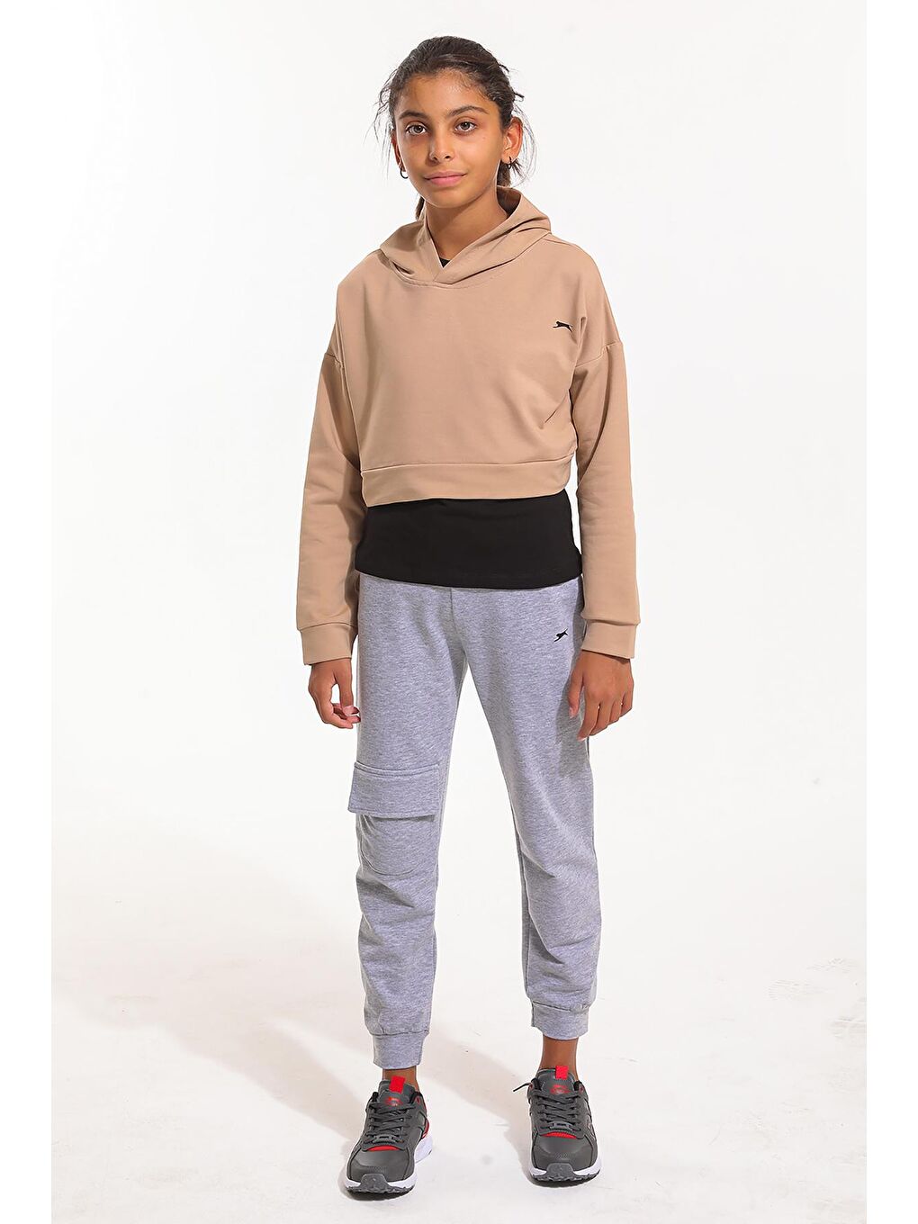 SLAZENGER Bej-Siyah DUA Kız Çocuk Sweatshirt Bej / Siyah - 4