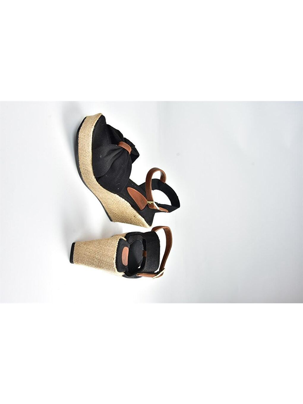 K674195105 Siyah Dolgu Taban Kadın Ayakkabı-3