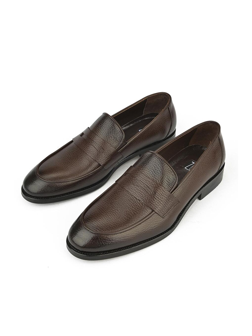 Kahverengi Erkek Hakiki Deri Klasik Ayakkabı 1331027Z106 Kahve-4