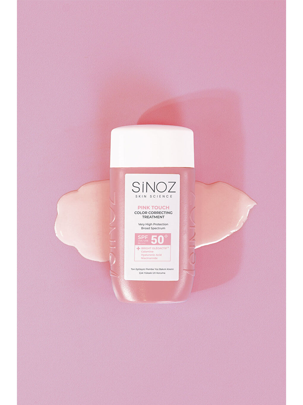 Pink Touch Anında Ton Eşitleyici Onarıcı Nemlendirici Pembe Yüz Güneş Kremi Spf50-9