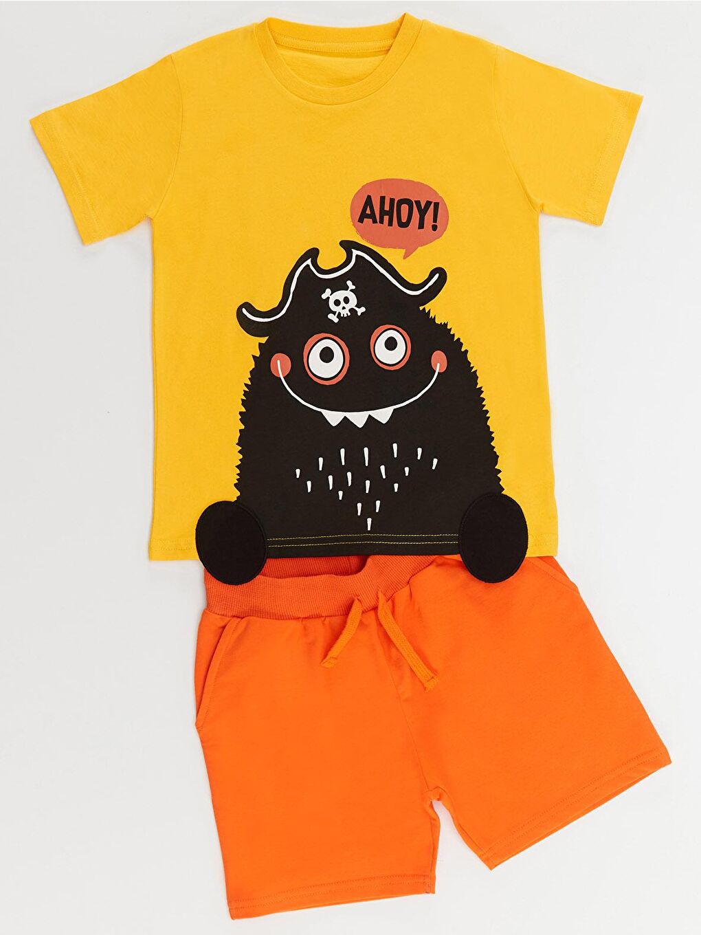 Denokids Karışık Korsan Canavar Erkek Çocuk T-shirt Şort Takım - 2