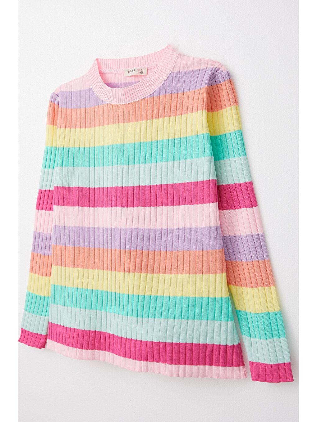 Kız Çocuk Triko Kazak Renkli Karışık Renk (8-14 Yaş)-4