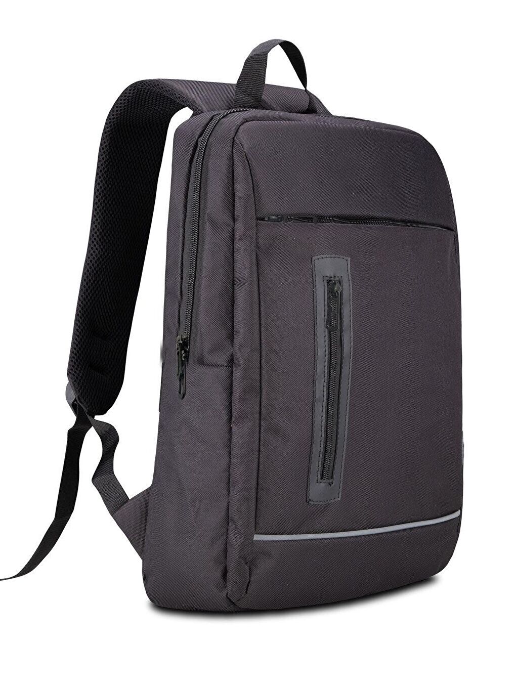 Siyah RC58-150 Su Geçirmez Kumaş 15.6 inch Notebook Sırt Çantası-1