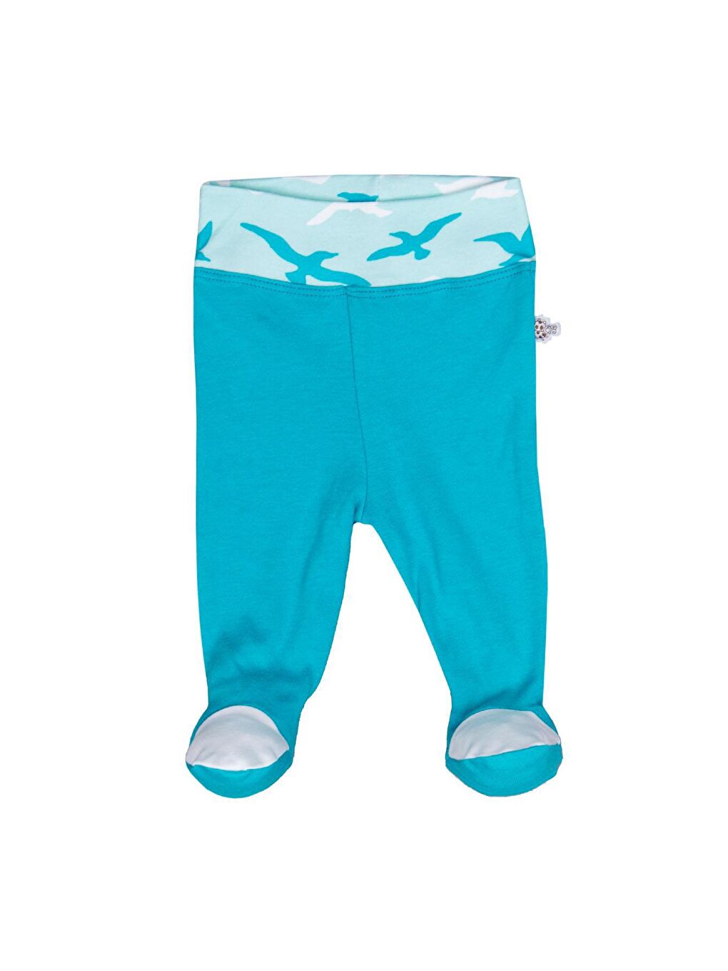 Turna Erkek Bebek 5'li Hastane Çıkışı Zıbın Seti %100 Organik Pamuk Yeni Doğan Turkuaz 0-3 Ay-2