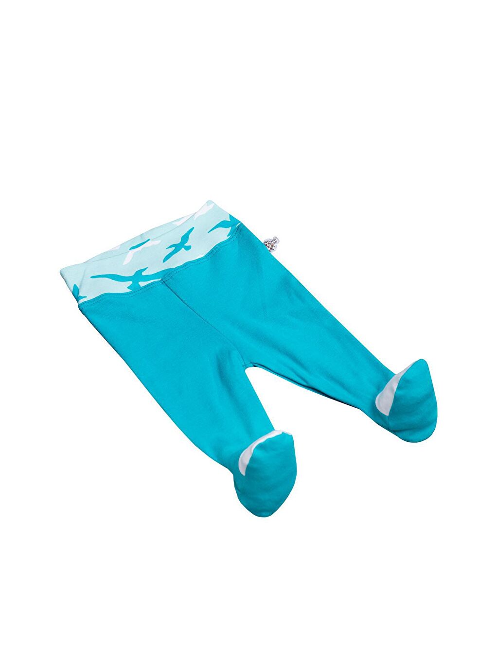 Turna Erkek Bebek 5'li Hastane Çıkışı Zıbın Seti %100 Organik Pamuk Yeni Doğan Turkuaz 0-3 Ay-4