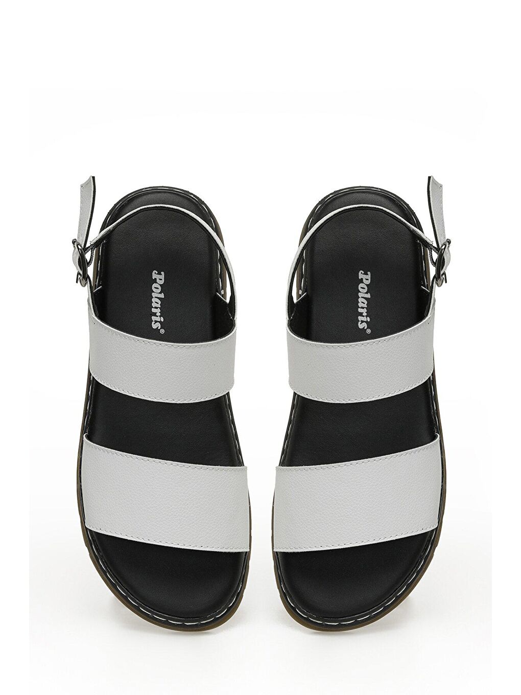 321719.Z 3FX Beyaz Kadın Düz Sandalet-3