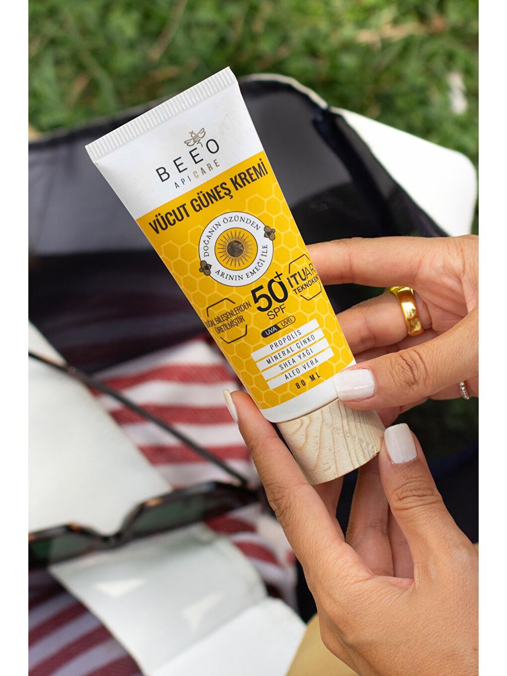 bee'o propolis Renksiz Beeo Vücut Güneş Kremi SPF 50+ 80 ml - 2