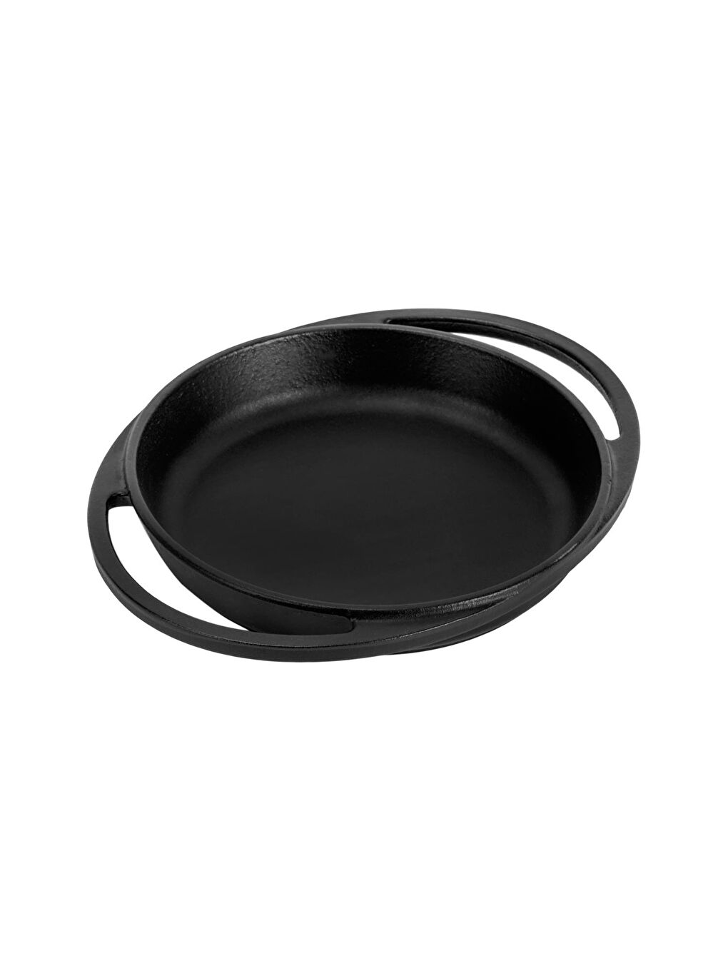 Siyah Yuvarlak Sahan Döküm Demir Yekpare Çift Kulplu Çap(Ø)20cm.-1