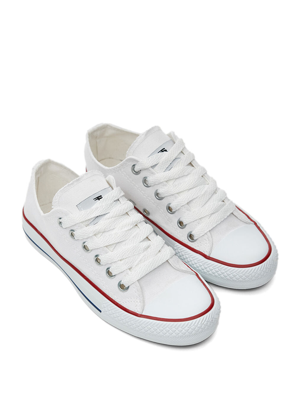 Unisex Beyaz Rahat Kalıp Sneaker Ayakkabı-1