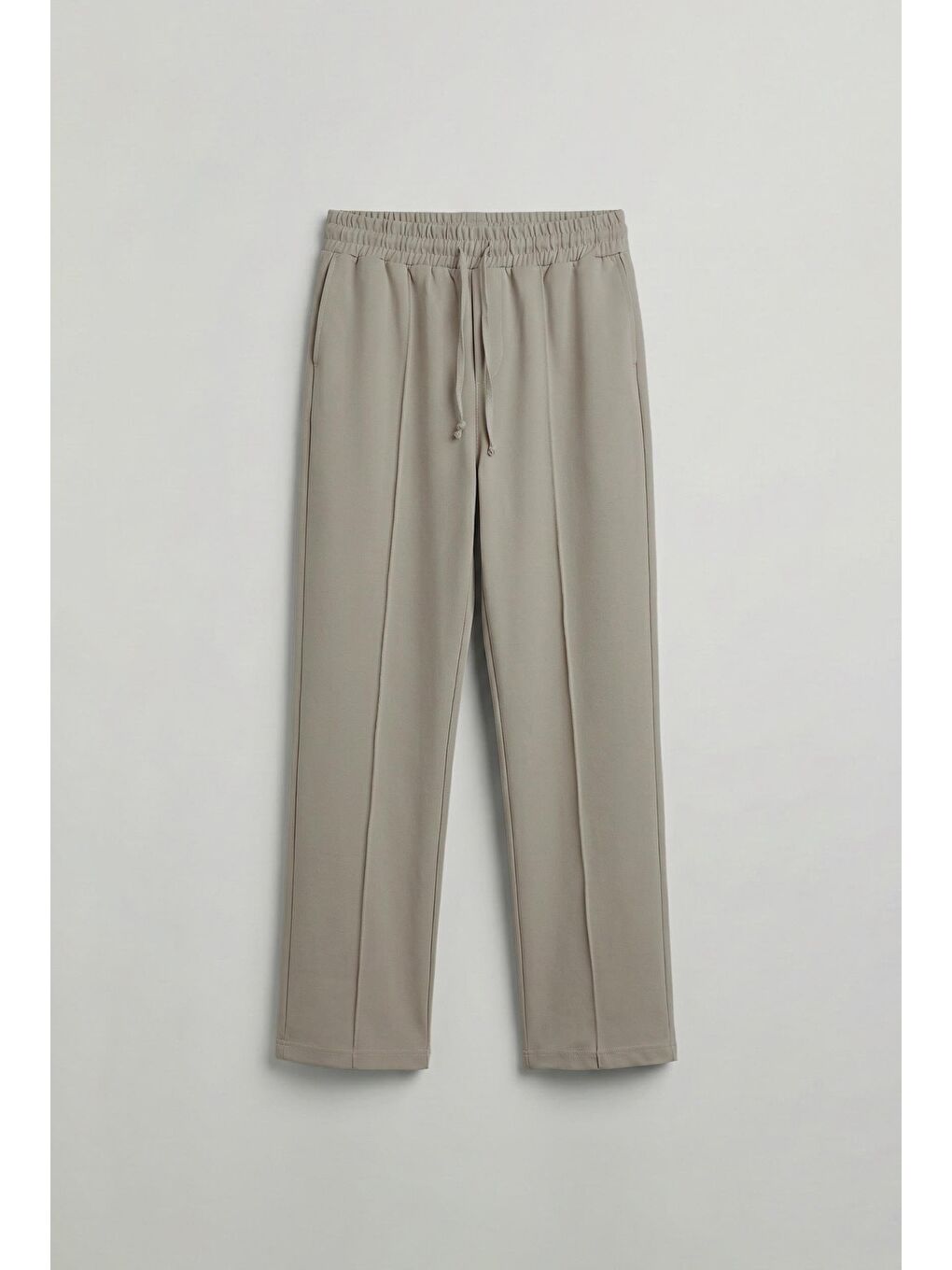 Beli Lastikli Baggy Erkek Pantolon Bej