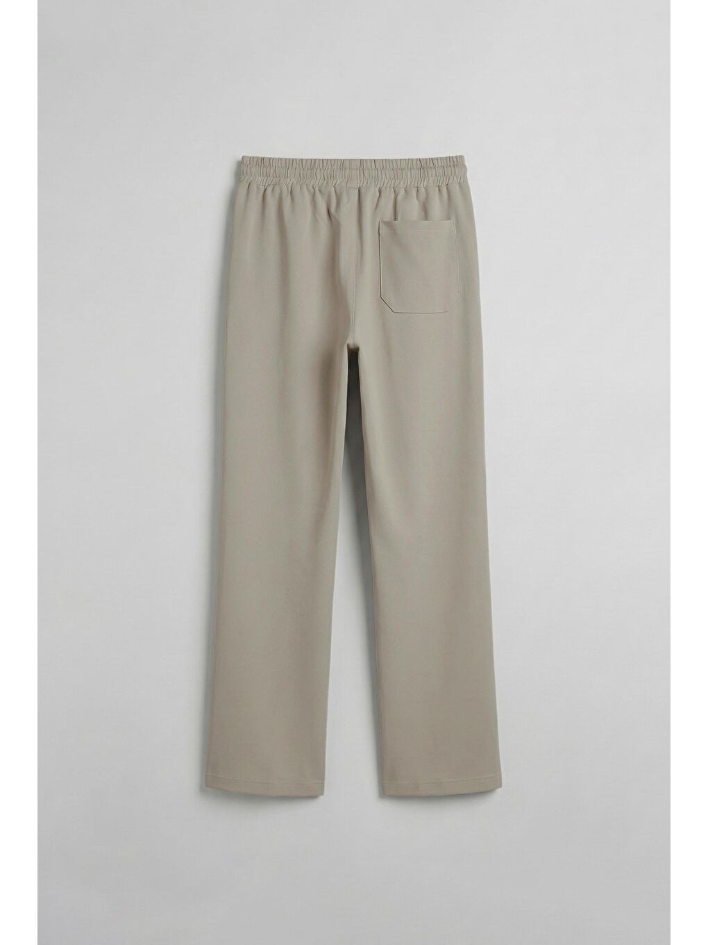 Beli Lastikli Baggy Erkek Pantolon Bej-1